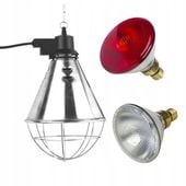 Lampa grzewcza sztuczna kwoka + promiennik ZESTAW