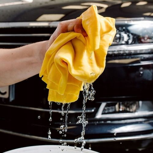 2 X K2 IRCHA SYNTETYCZNA 66x43 cm ŚCIERKA ŚCIERECZKA DO SZYB SAMOCHODU AUTA na Arena.pl