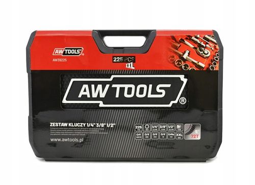 AWTOOLS ZESTAW KLUCZY 225el 1/2"/3/8"/ na Arena.pl