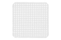 Mata łazienkowa antypoślizgowa kwadratowa do brodzika BABEL 53x53 cm biała