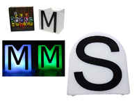 LITERKI litery LED 3D podświetlane lampka litera:J