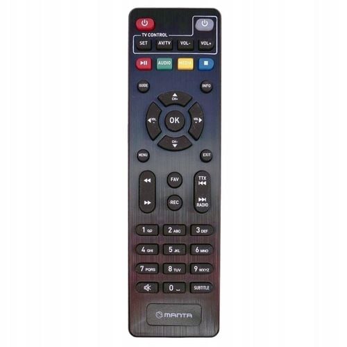 Pilot oryginalny do dekodera Manta DVBT024PRO DVBT-T2/HEVC H.265 na Arena.pl