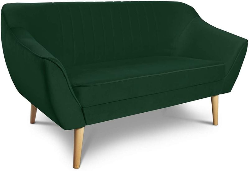 Kanapa w tkaninie welurowej LUCA 2 - sofa dla dwóch osób - do pokoju na Arena.pl