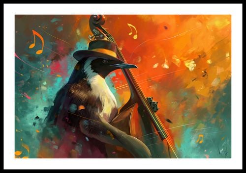 Plakat 60x40cm Pingwinia Nuta na Arena.pl