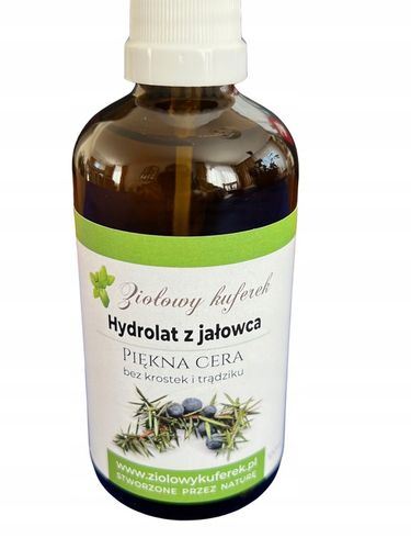 ZIOŁOWY KUFEREK HYDROLAT Z JAŁOWCA NA TRĄDZIK WĄGRY PRYSZCZE 100ML na Arena.pl