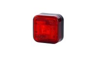 Lampa LED kwadratowa czerwona odblask (LD098)