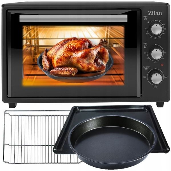 MINI PIEKARNIK ELEKTRYCZNY DOUBLE GLASS GRILL TIMER 35L 1800W zdjęcie 1