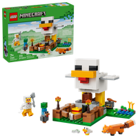 LEGO Minecraft 21585 Farma kurczaków Kurnik Zombie Lis Zwierzęta Prezent