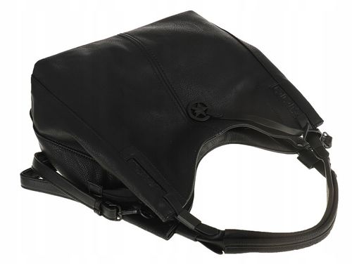 Tommasini Torebka Damska Listonoszka Duża Torba Shopper Worek 2692 Czarna na Arena.pl