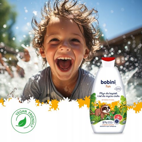BOBINI Fun Płyn do Kąpieli Żel do Mycia dla Dzieci 2w1 Maxi Piana MIX 4x500 na Arena.pl