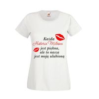 KOSZULKA T-SHIRT z napisem HISTORIA MIŁOSNA