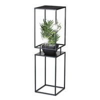 Nowoczesny kwietnik industrialny 87 cm czarny LOFT