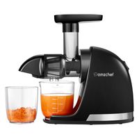 Wyciskarka Wolnoobrotowa AMZCHEF 1501-BK-SM Sok 90% Wydajności Czarna