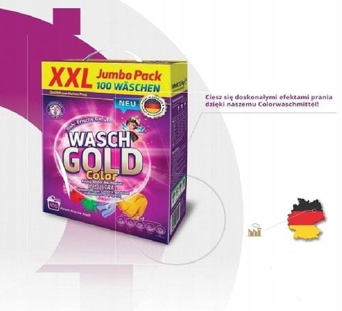 Proszek do prania Wasch Gold Color XXL Megapack do 100 prań 7,5 kg na Arena.pl