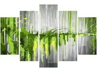 OBRAZ GREEN WATERFALL ZIELONY WODOSPAD