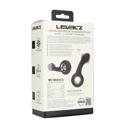 levelz vibrating bulb prostate model z uchwyt loop czarny silikonowy na Arena.pl