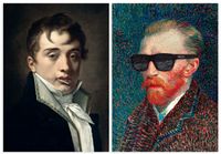 Zestaw dwóch plakatów van gogh lizak 61x91 cm