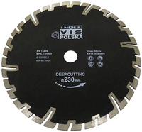 INTER-VIS 230mm x 22.2mm TARCZA DO BETONU GŁĘBOKIE CIĘCIE