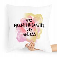 Prezent Poduszka Dla Margetingowca Marketing Z Nadrukiem Ze Zdjęciem