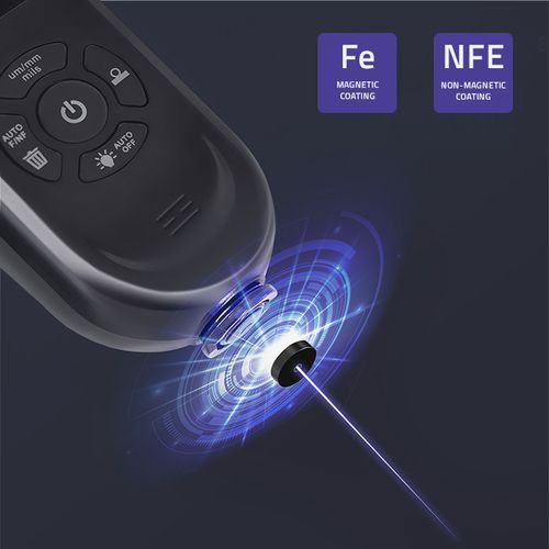 Qoltec Miernik grubości lakieru z podświetlanym bocznym LCD  0 ~ 2000um na Arena.pl