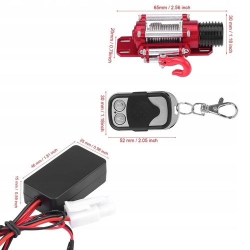 WCIĄGARKA METALOWA ELEKTRYCZNA RC4WD DO TRAXXAS/HSP/REDCAT/HPI 1/10RC+PILOT na Arena.pl