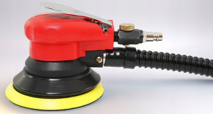 SZLIFIERKA OSCYLACYJNA PNEUMATYCZNA MIMOŚRODOWA DREWNA METALU 125mm 2,5mm zdjęcie 14