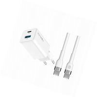 Szybka ładowarka GaN 45W 2 wejścia USB i USB-C z kablem do Xiaomi 14T