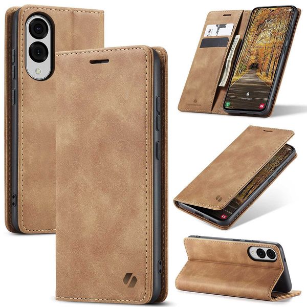 Spacecase Wallet Galaxy S25 Edge Light Brown zdjęcie 11