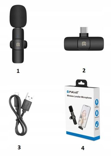 BEZPRZEWODOWY MIKROFON KRAWATOWY PULUZ IOS IPHONE na Arena.pl