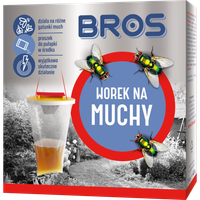 BROS Worek na Muchy Pułapka Zewnętrzna Ogród Silna Przynęta Nietoksyczna