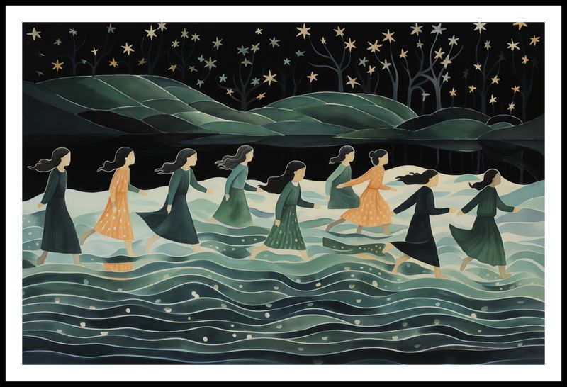 Plakat 91,5x60cm Nocna Procesja zdjęcie 3