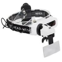 Lupa nagłowna 2 led na głowę czołowa okulary 28x