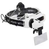 Lupa nagłowna 2 led na głowę czołowa okulary 28x