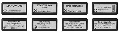 Pieczątka FIRMOWA - Wagraf B2s do 4 wersów - 12 kolorów obudowy do wyboru na Arena.pl