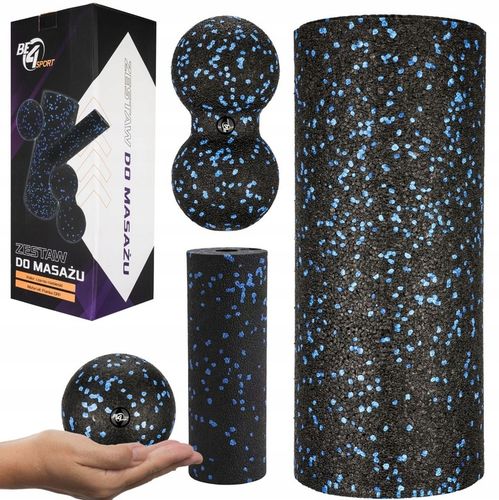 ZESTAW ROLLERÓW DO MASAŻU 4W1 ROLLER+MINI WAŁEK+DUOBALL+PIŁKA PREZENT na Arena.pl