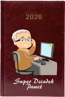 Kalendarz książkowy tygodniowy A5 2026 PREZENT na dzień DZIADKA z nadrukiem