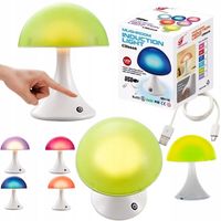Lampka nocna dla dzieci led lampka dotykowa grzybek natężenie światła