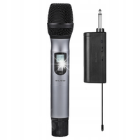 PROFESJONALNY MIKROFON BEZPRZEWODOWY KARAOKE MONO JACK 6.3 Z ODBIORNIKIEM