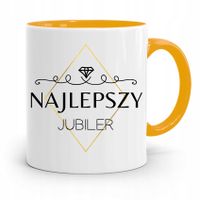 Dla Jubilera Kubek Żółty Najlepszy Jubiler Prezent Z Nadrukiem Ze Zdjęciem