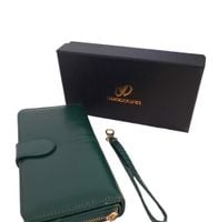 Portfel Damski Skórzany Zielony