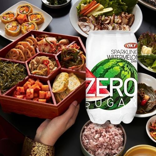 OKF Sparkling Watermelon Zero Sugar koreański napój arbuzowy 350ml na Arena.pl