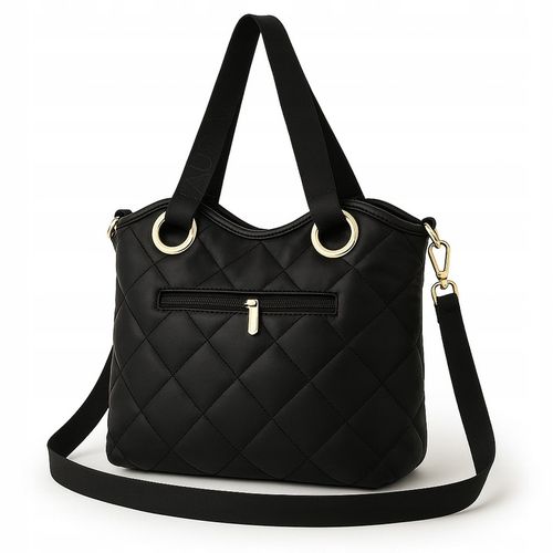 LAURA BIAGGI Klasyczna Torebka Damska Shopper Na Ramię Skórzana Pikowana na Arena.pl