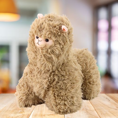 DLA DZIECI PLUSZOWA MASKOTKA  LAMA BEŻOWA na Arena.pl