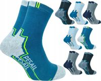 Zestaw 8 par skarpety męskich bawełnianych trwałych grubych frotte thermo