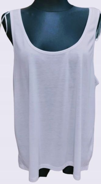 Bluzka TOP TANK gładka BIAŁA Infinity Woman BASICS r 44 ( 2XL ) zdjęcie 1