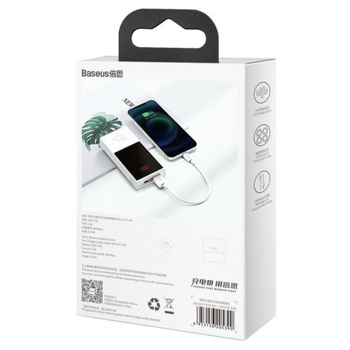 superior kabel przewód usb iphone lightning 2.4a 25cm biały na Arena.pl