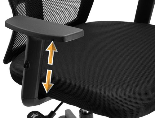 Fotel biurowy regulowany LINOS czarny na Arena.pl