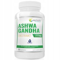ASHWAGANDHA 777 mg MOCNA 9% WITHANOLIDES Stres Zmęczenie Koncentracja 90