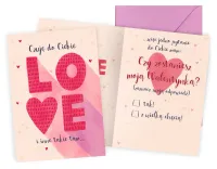 Kartka Okolicznościowa na Walentynki - Czuję do Ciebie LOVE