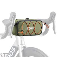 Torba sakwa rowerowa na kierownicę wodoodporna 1.9 l - zielona